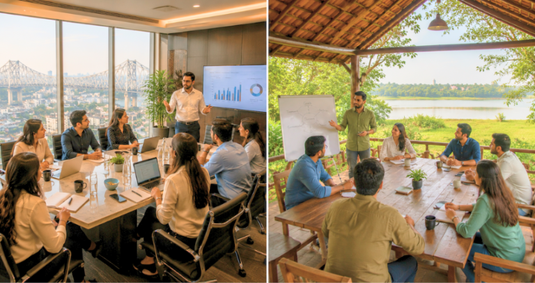 Team Off-Sites Near Kolkata: Choosing Between City and Outstation Venues