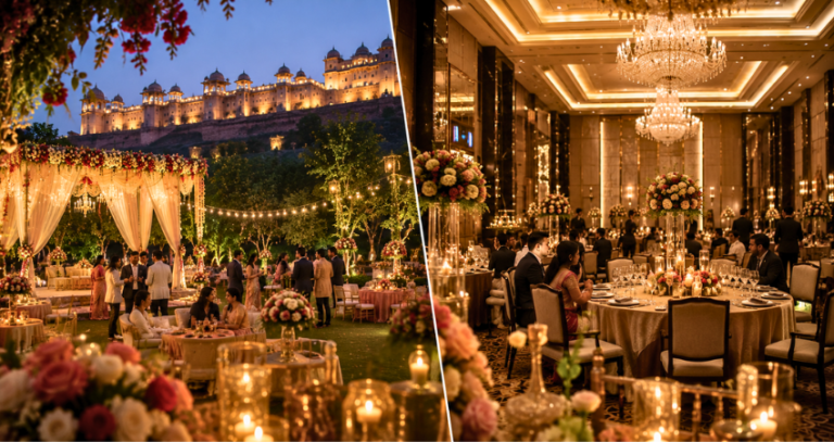 Garden Wedding vs Banquet Hall: Making the Right Choice for Your Bengali Reception